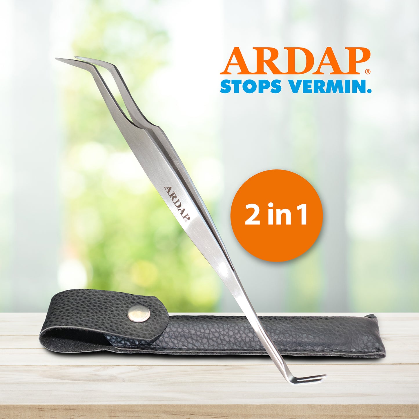 ARDAP Zeckenhaken mit Pinzette