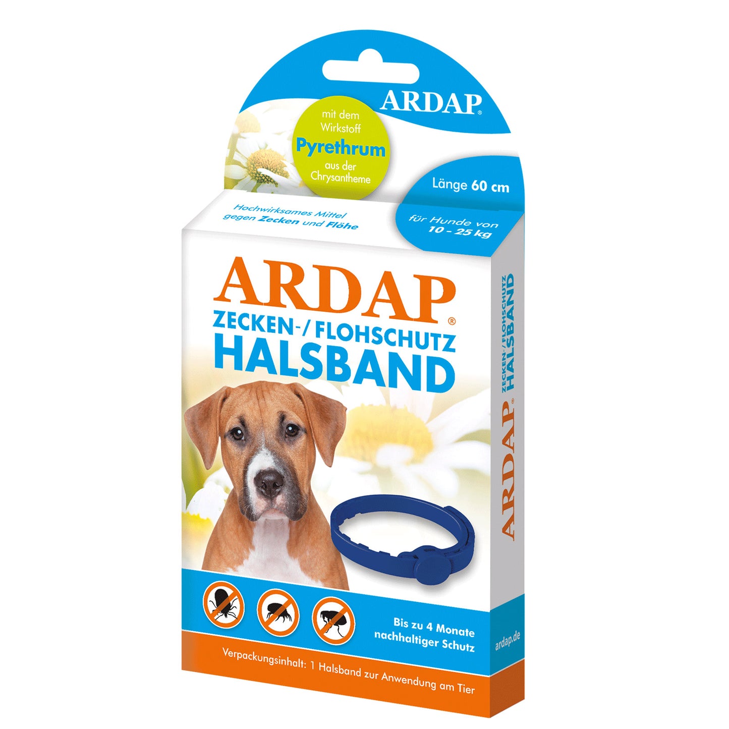 ARDAP Zecken- u. Flohhalsband Hunde 10-25 kg